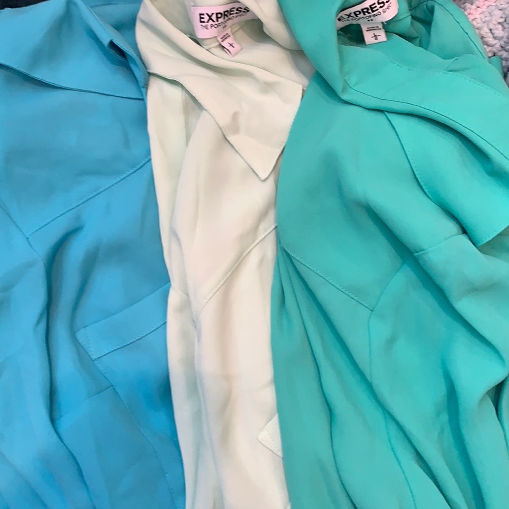 Express portofino large button down shirt bundle
